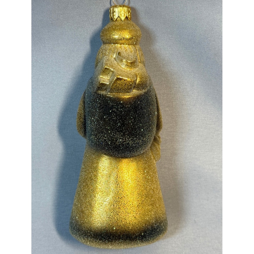 Vintage Christopher Radko Ornament Timber Claus Santa Glass Christmas Sparkly - Picture 2 of 10